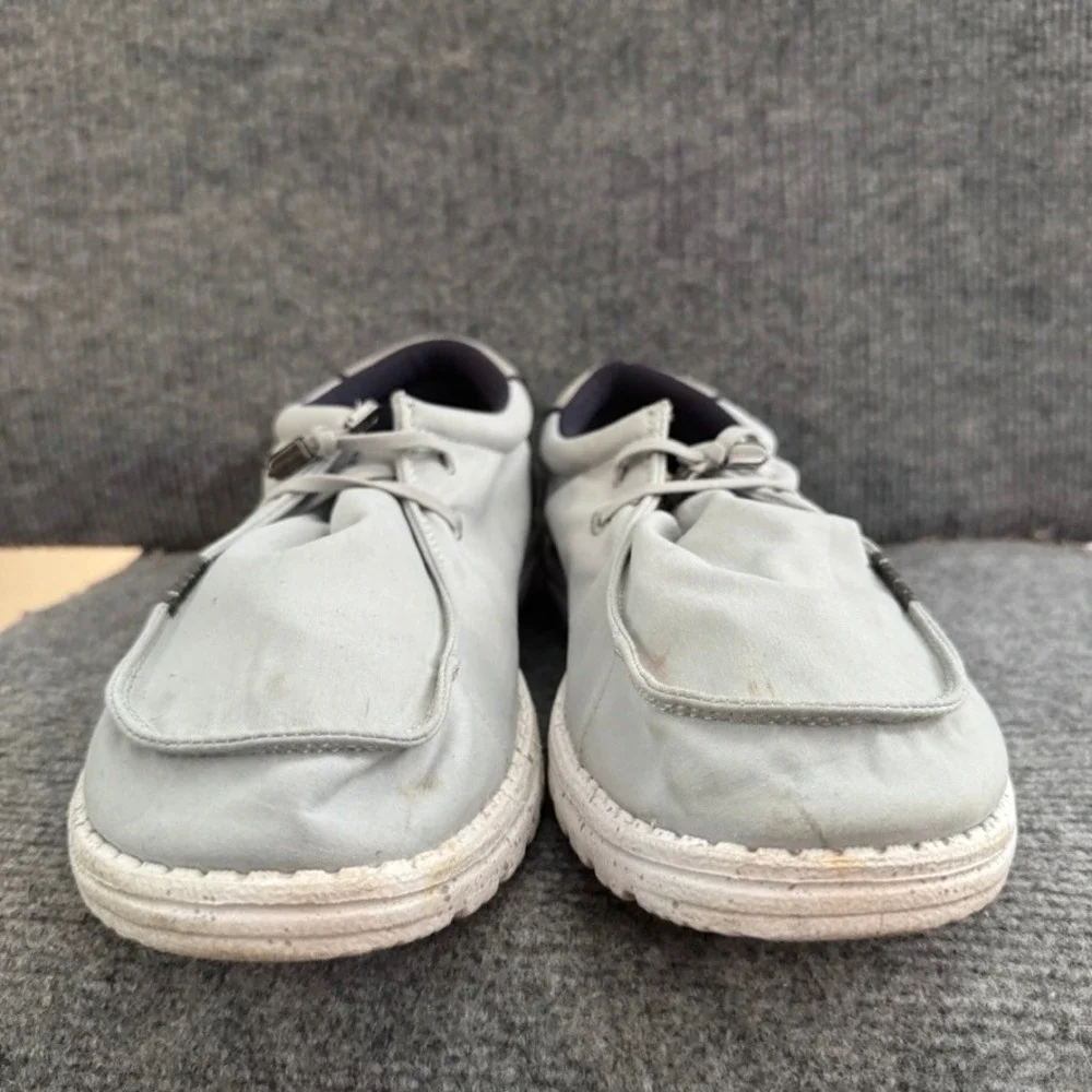 Hey Dude Wally Dry Step Mesh Light Grey Slip On Loafers Mens Shoes Casual 13